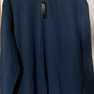 Arrow fleece pullover men size xl nwt blue quartz